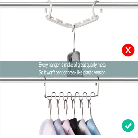 Meetu Space Saving Hangers (2 Boxes=Pack of 40 all together) - Picture 3 of 7